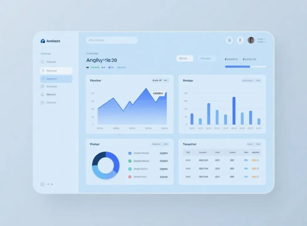 数据可视化仪表板示意